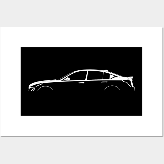 Cadillac CT5-V Blackwing Silhouette Wall Art by Car-Silhouettes